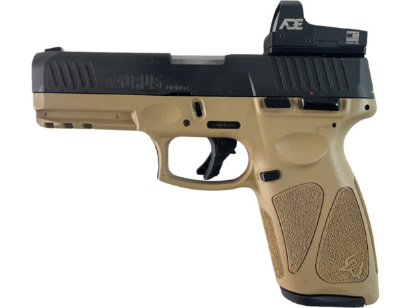Taurus G3 9mm 4" 17rd & 15rd FDE/Black w/ ADE Green Dot Sight - Image 2