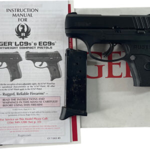 Ruger EC9s 9mm 3" 7rd Safety - OG Box