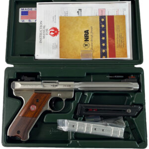 Ruger Mark III Hunter 22LR 6.75" Fluted 10rd Stainless ADJ Sight - OG Box