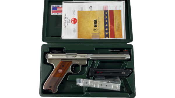 Ruger Mark III Hunter 22LR 6.75" Fluted 10rd Stainless ADJ Sight - OG Box
