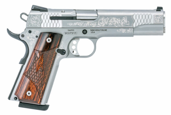 Smith & Wesson M1911 10270 Enhanced Series 45 ACP, 5" Barrel, 8 Round Stainless Steel