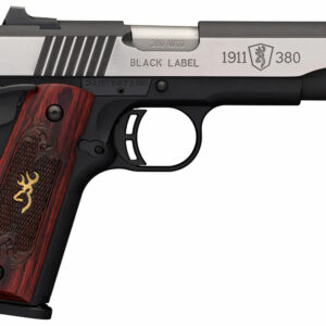 Browning 051914492 1911 Black Label Medallion Pro .380 4.25" 8 Round Stainless Steel