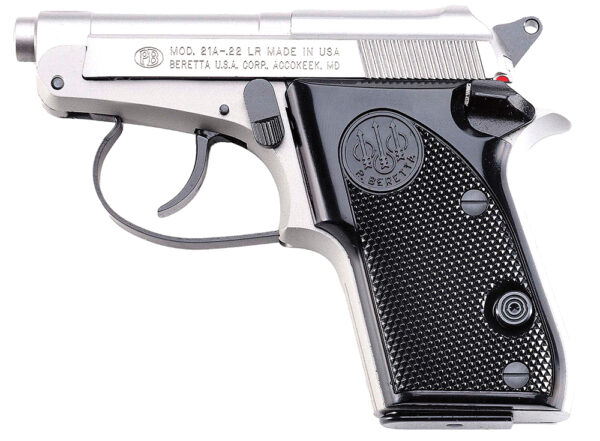 Beretta J2125002021 Bobcat .22LR 2.4" 7-Round Stainless Steel/Black
