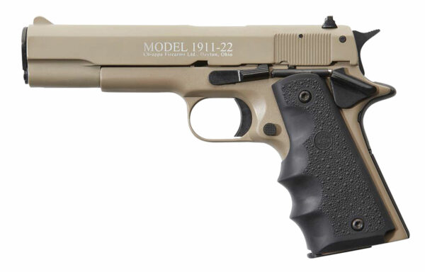 Chiappa Model 401.120 1911 .22LR 5" 10 Round Tan