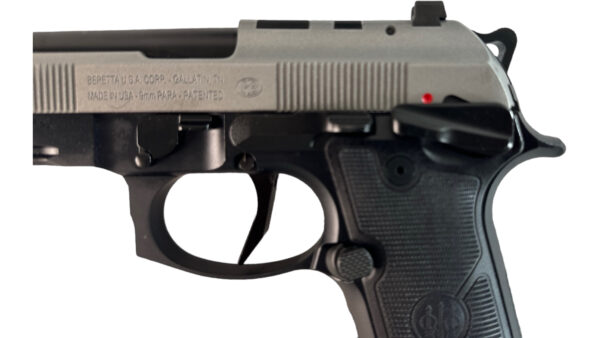 Beretta 92Xi 9mm 5" 18rd Stainless/Black SAO - OG Case 2 Mags - Image 3