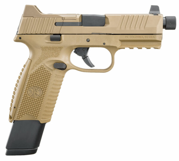 FN 66100373509 Tactical Threaded Barrel 9mm 4.5" 17 Round Flat Dark Earth