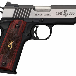 Browning 051913492 1911 Black Label Medallion Pro 380 ACP 3.63" Barrel 8-Round Stainless Steel