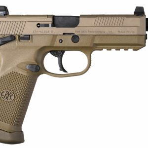 FN 66982 FNX45 Tactical .45 ACP Pistol, 5.3" Barrel, Flat Dark Earth