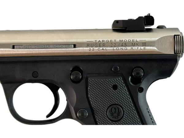 Ruger Mark III 22/45 Target 22LR 5.5" 10rd Stainless / Poly - OG Case 2 Mag - Image 4
