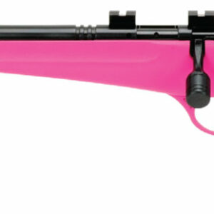 Savage 13842 Rascal 22LR Black Pink Left Hand