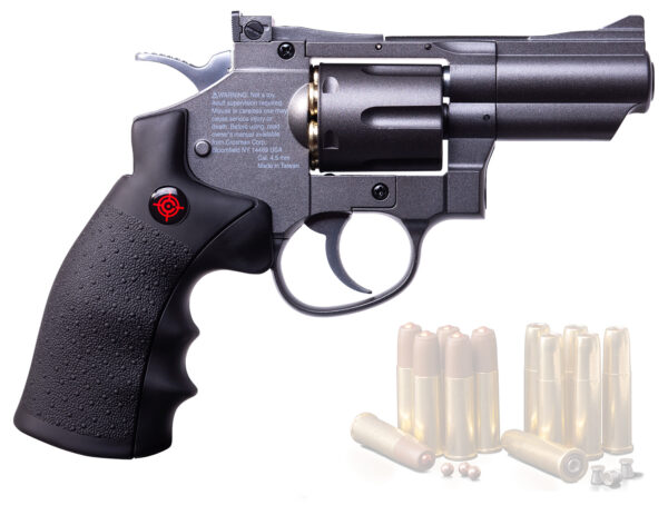 Crosman SNR357 .177 CO2 Semi-Auto Air Revolver, Silver