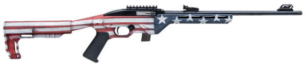 CIT CIT22LRBUSATRAKR .22 LR 18" Rifle Semi-Auto 10-Round Rosewood Blue Flag