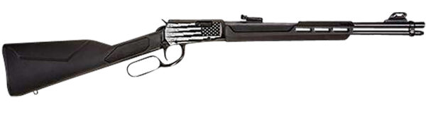 Rossi Rio Bravo Lever-Action Rifle, .22LR, 18" Barrel, 15 Rounds, Saddle Ring, Yellowboy Finish