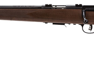 Savage 96717 Model 93R17GLV 17 HMR AccuTrigger Heavy Barrel Left Hand with Wood Stock