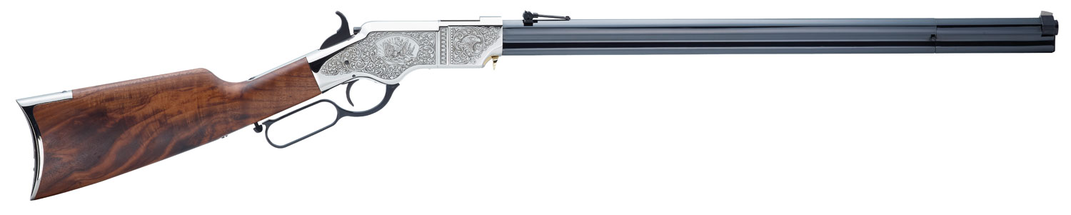 Henry H011SD Original Silver Deluxe Lever Action Rifle in .44-40 Caliber-img-0