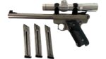 AMT Lightning 22LR 8.25" Bull Barrel 10rd Stainless Tasco 2x20 3 Mags
