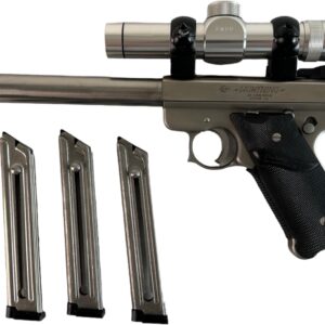 AMT Lightning 22LR 8.25" Bull Barrel 10rd Stainless Tasco 2x20 3 Mags