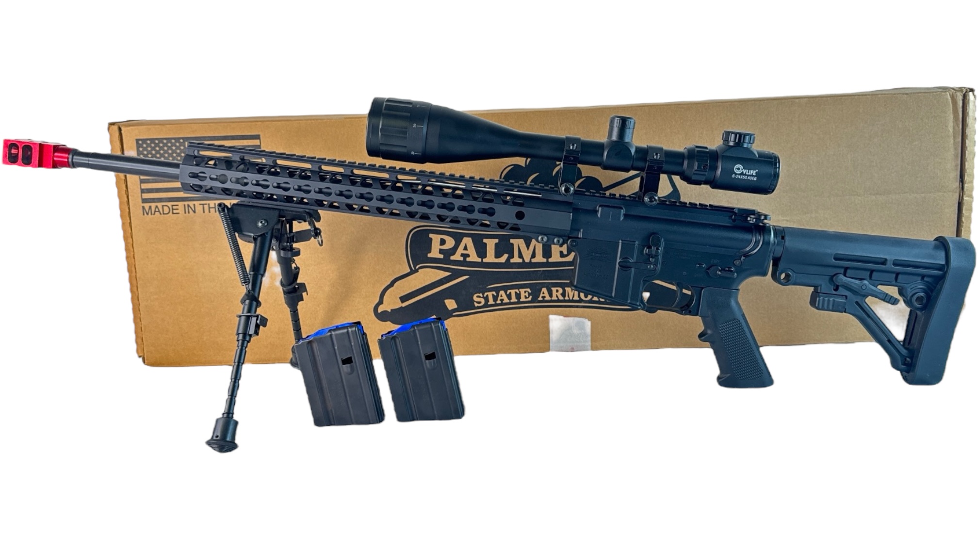 Palmetto State Armory PA-15 6.5 Grendel 20" 10rd 2 Mags 6-24X50-img-0