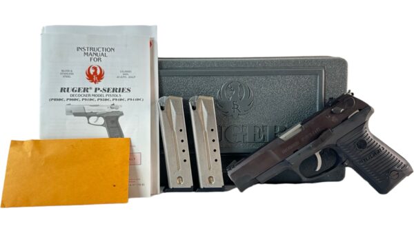 Ruger P89DC 9mm 4.35"15rd Black - OG Case 2 Mags