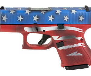 Glock 27 Gen5 .40SW 3.42" Red, White & Blue Frame Black Slide