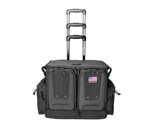 GOGPS Tactical Rolling Range Bag Fits Up To 6 Black