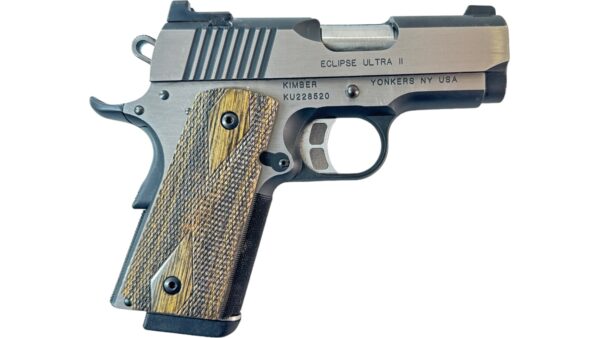 Kimber Eclipse Ultra II 1911 45ACP 3" 7rd Stainless / Black G10 - Image 2