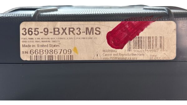 Sig Sauer P365 9mm 3.1" 10rd Safety - OG Box 2 Mags - Image 7