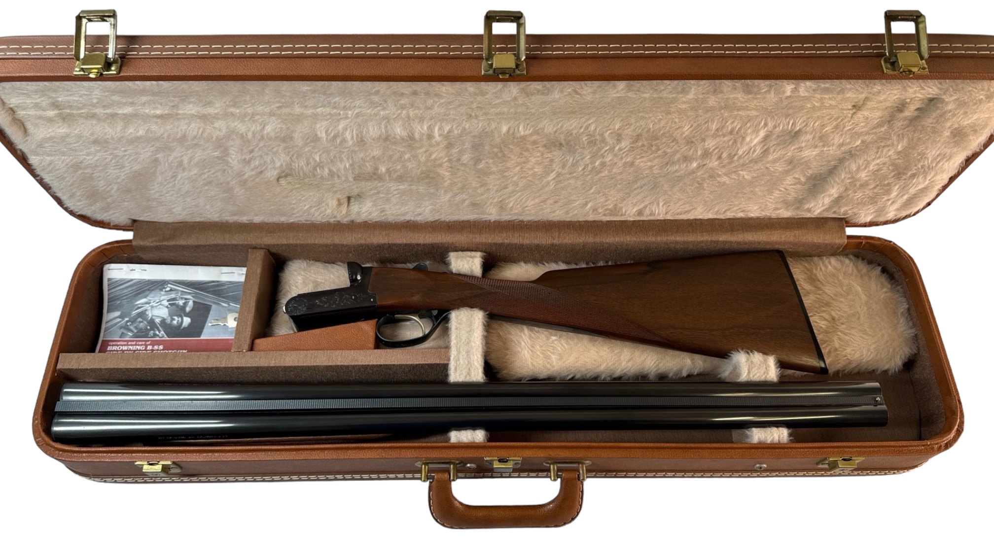 Browning BSS Side x Side 12ga 3" 28" Straight Stock 1978 OG Case Korea-img-0