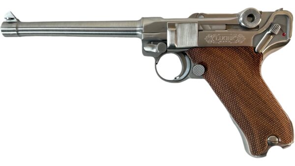 Stoeger American Eagle Naval Luger 9mm Stainless 6" 8rd w/ Case - Image 2