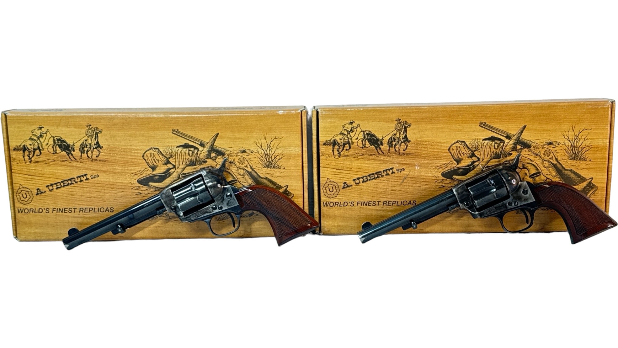 Uberti Stallion SAA 357 Mag Color Case 5.5" Matching Set Sequential-img-0