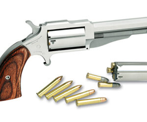 North American Arms 1860 22LR/WMR 3" Matte Silver Wood (NAA1860-3C)