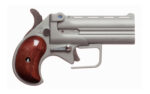 Old West Big Bore Derringer 9mm 3.5" Silver Rosewood