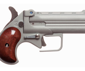Old West Big Bore Derringer 9mm 3.5" Silver Rosewood