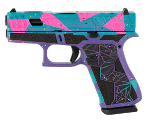 Glock 43X 9mm 3.41" 80's Day Purple/Cyan/Pink