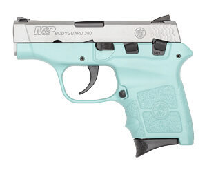 Smith & Wesson M&P Bodyguard 380 ACP 2.75" Silver Slide Robins Egg Blue