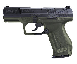 Walther P99AS 9mm 4" Olive Drab Green Black