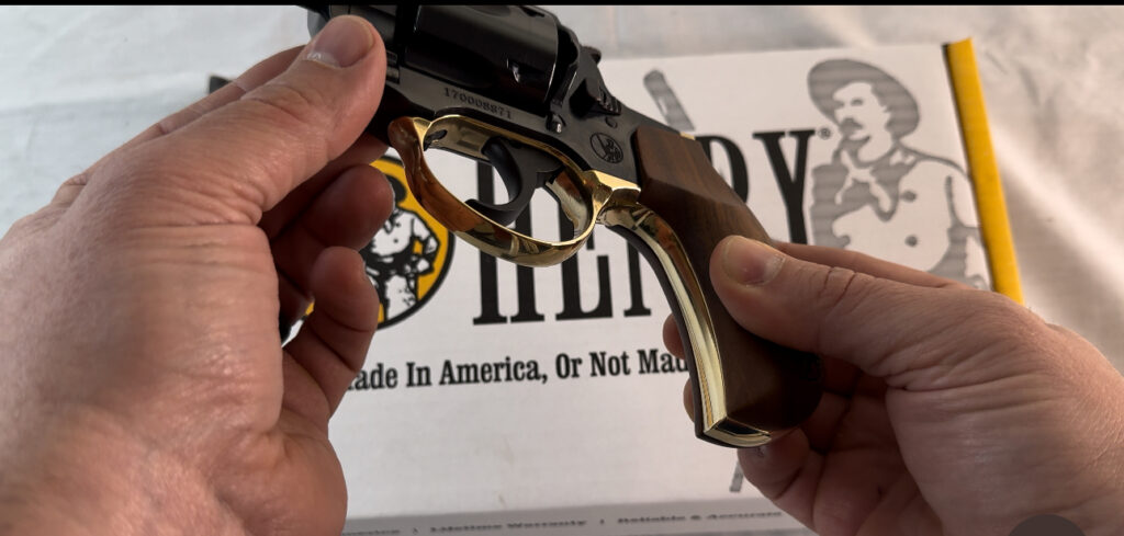 Brass Accent on the Henry Big Boy Revolver