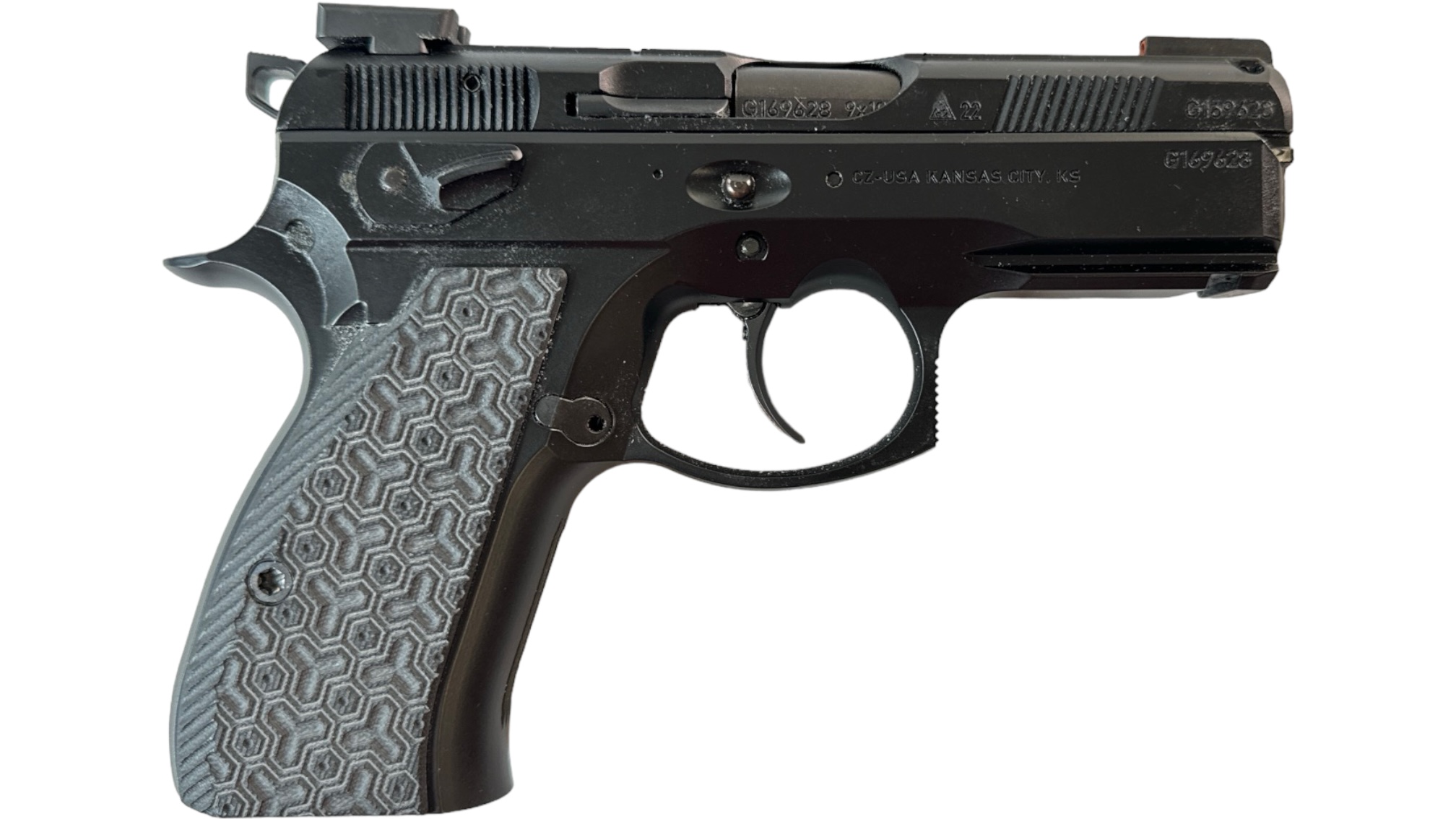 CZ 75 P-01 Omega Aluminum 9mm 3.75" 14rd - OG Case 4 Mags Cajun Trigger-img-2