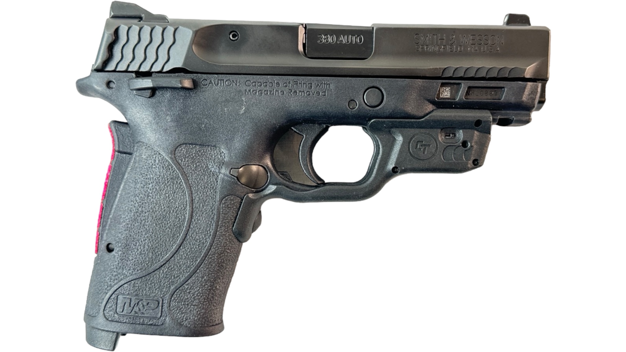Smith & Wesson M&P Shield EZ 380ACP 3.65" 8rd - CT Green Laser 4 Mags-img-2