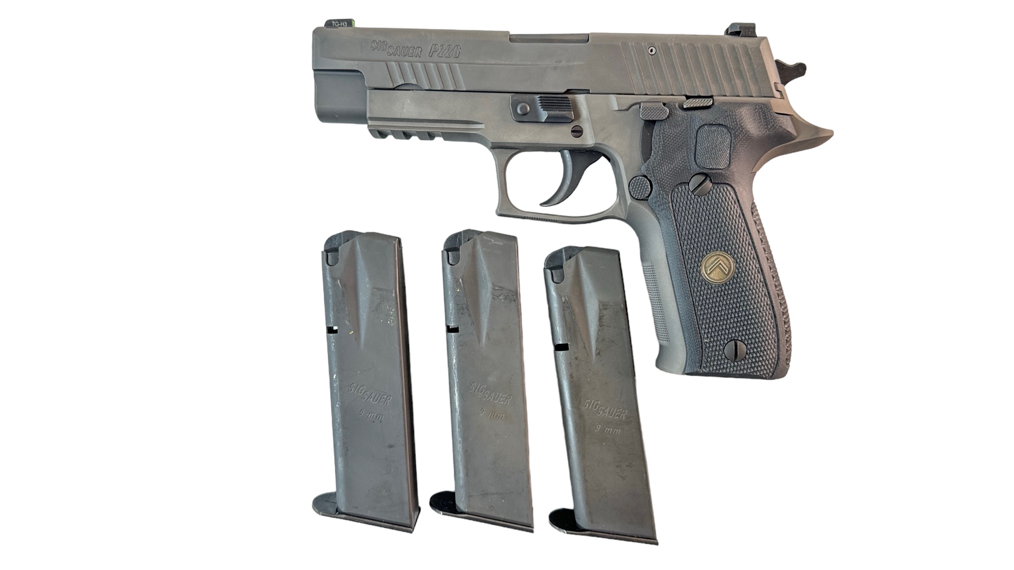 Sig Sauer P226 Legion 4.4" 15rd Double/Single Tungsten - 3 Mags-img-0