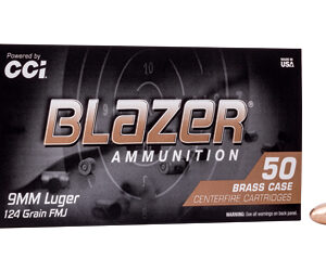 Blazer Brass 9MM 124 Grain FMJ 1000rd Case