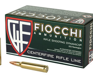 Fiocchi 223 Remington 62 Grain FMJBT 1000rd Case