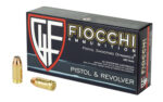Fiocchi 380ACP 90GR JHP Jacketed Hollow Point 1000rd Case