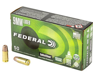 Federal American Eagle 9MM 100 Grain Lead Free Ball 1000rd Case