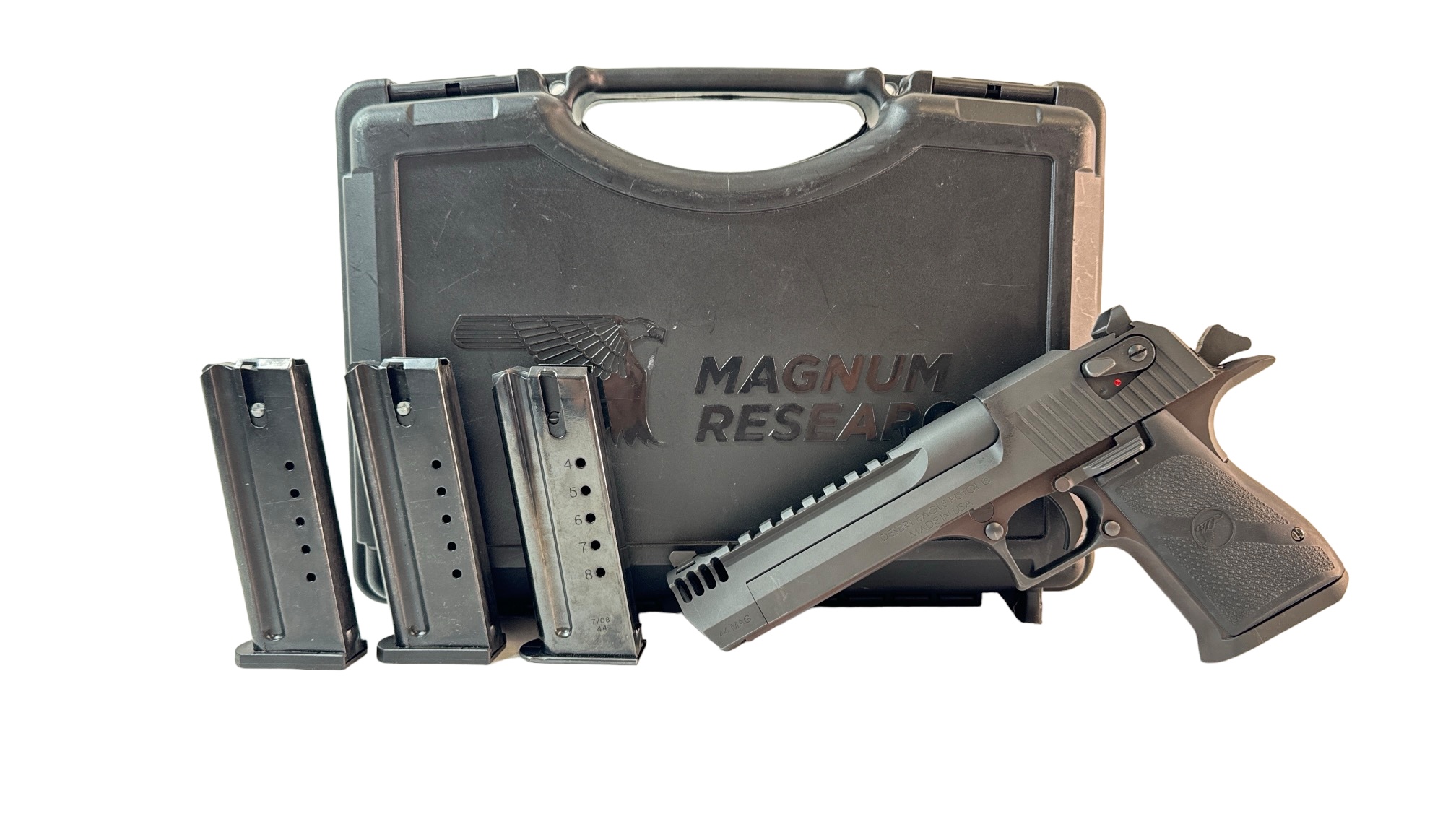 Magnum Research Desert Eagle 44 Mag 6" Muzzle Brake 8rd - OG Case 3 Mags-img-0