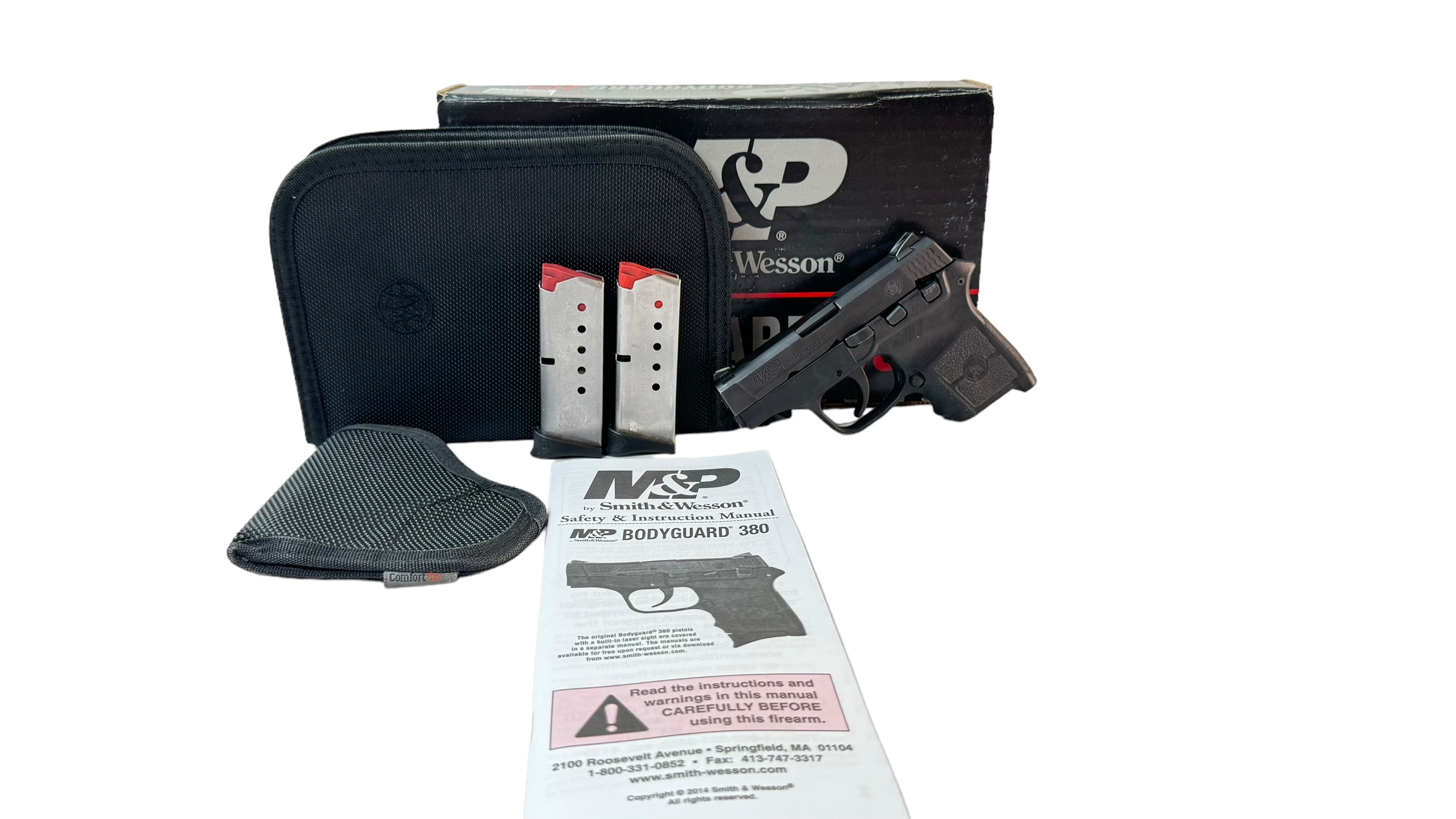 Smith & Wesson M&P Bodyguard 380ACP 2.75" 6rd - Hoslter 2 Mags-img-0