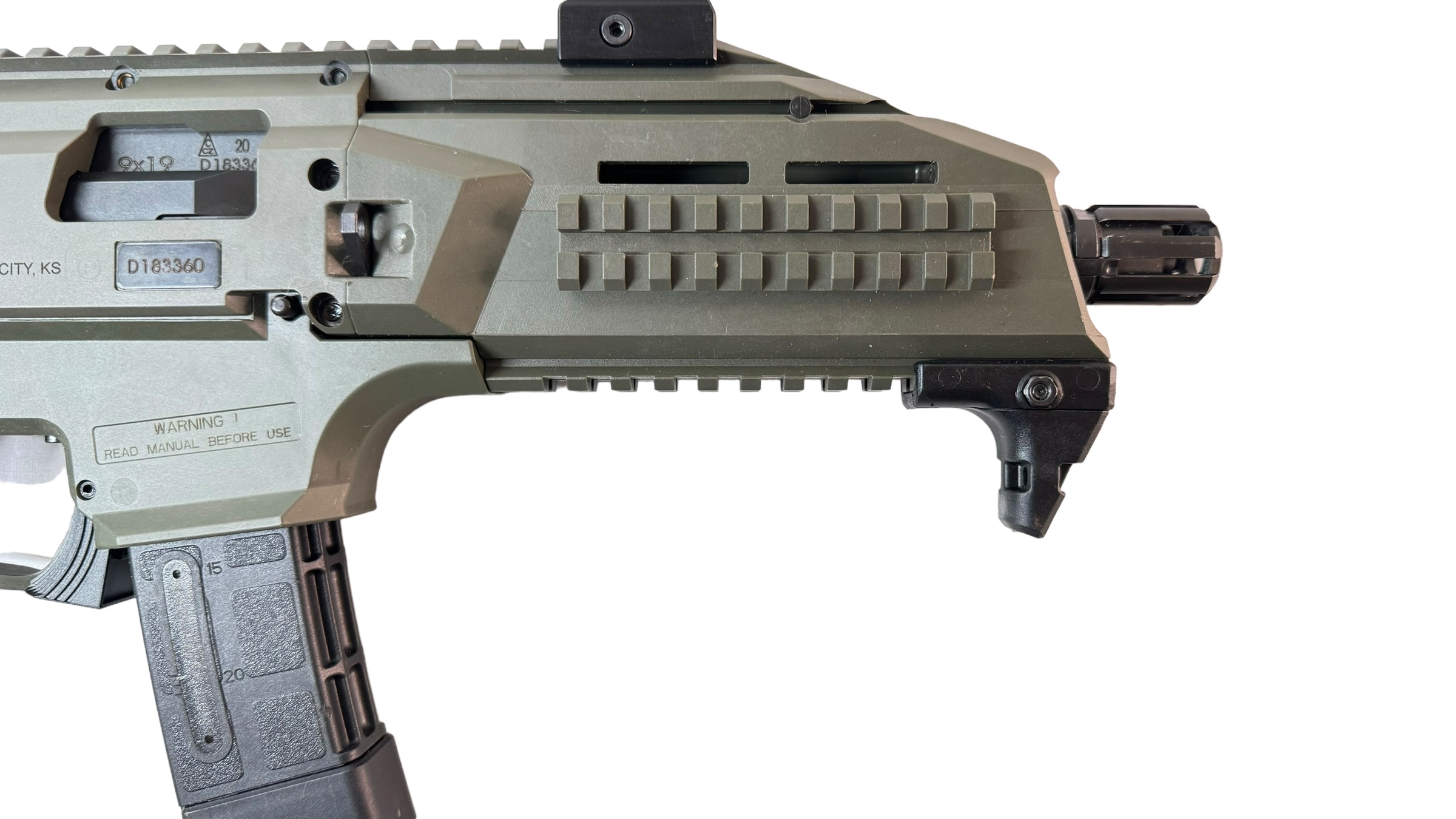 CZ Scorpion EVO 3 S1 Pistol 9mm 7.75" 20rd OD Green-img-5