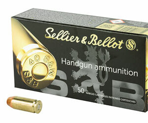 Sellier & Bellot 40 S&W 180 Grain FMJ 1000rd Case