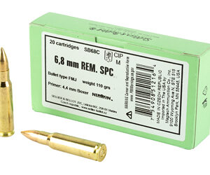 Sellier & Bellot 6.8 SPC 110Gr FMJ 1000rd Case