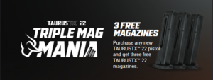 Taurus 2024 Rebate Triple Mag Mania Tx22